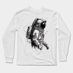 The Cosmic Street Artist: An Astronaut's Journey in the Cosmos Long Sleeve T-Shirt